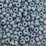 6SB106-TVL: CZ Seed Bead Opaque Whispering Grey 6/0