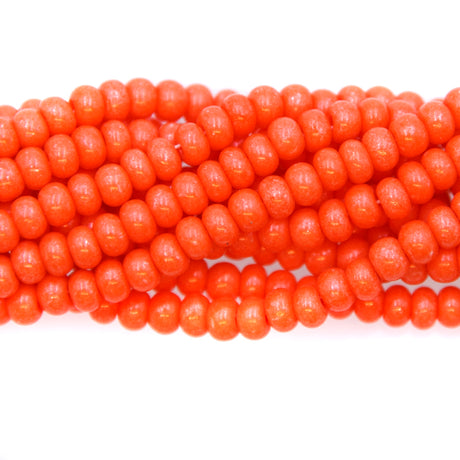 6SB133-IT: CZ Seed Bead Intensive Orange #16A91 6/0 36STR