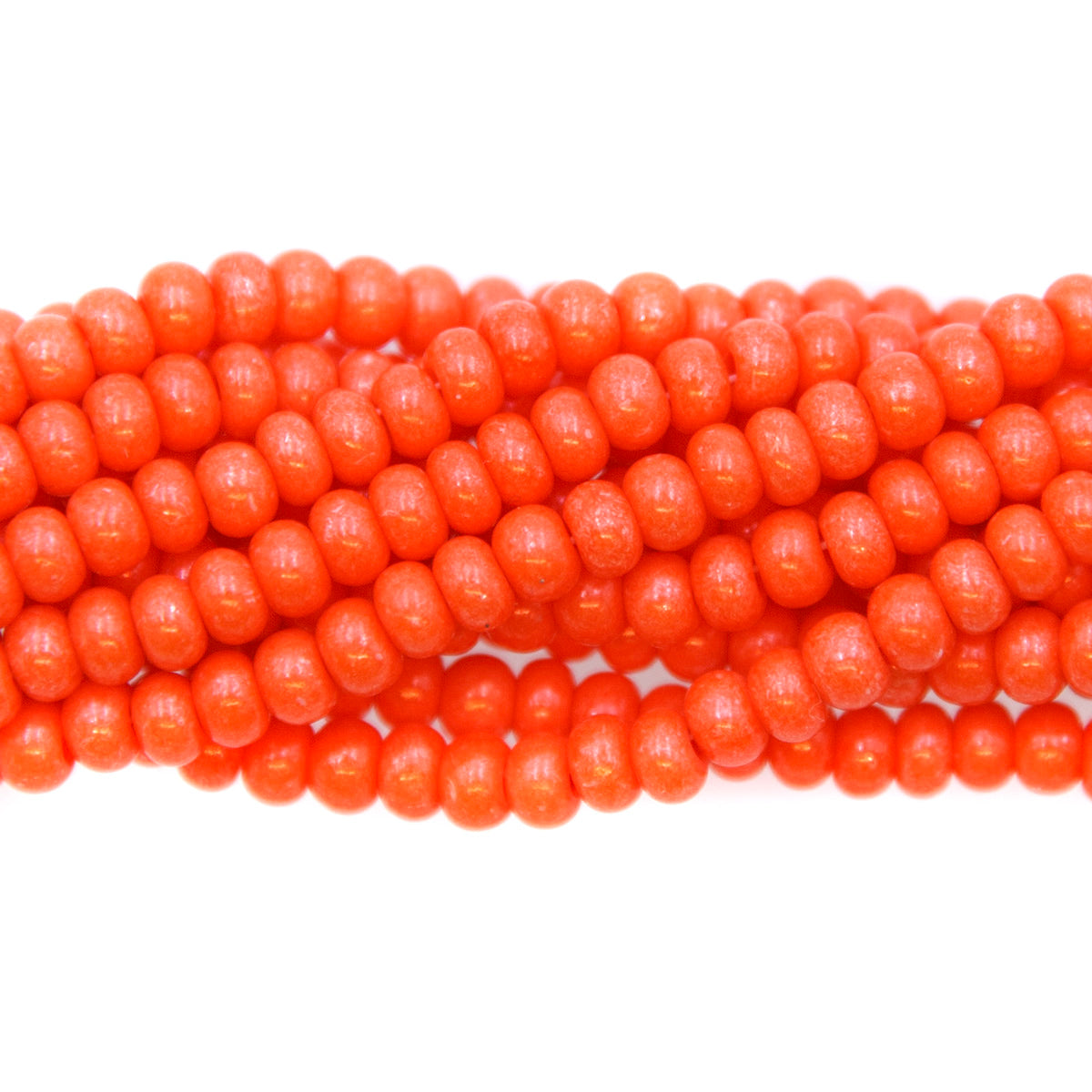 6SB133-ITR: CZ Seed Bead Intensive Coral #16A91 6/0-6STR
