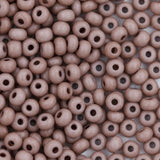 6SB153-TVLR: CZ Seed Bead Opaque Mocha 6/0