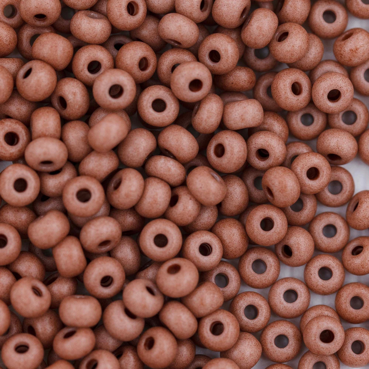 6SB155-TVL: CZ Seed Bead Opaque Silt Brown 6/0