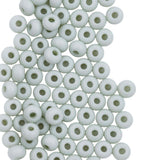 6SB181-TVL: CZ Seed Bead Opaque White Sage 6/0