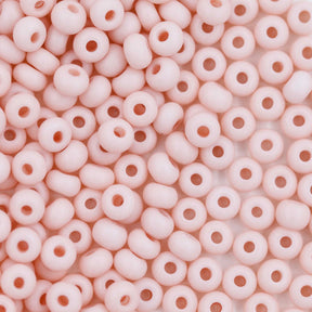 6SB192-TVL: CZ Seed Bead Opaque Taupe Rose 6/0