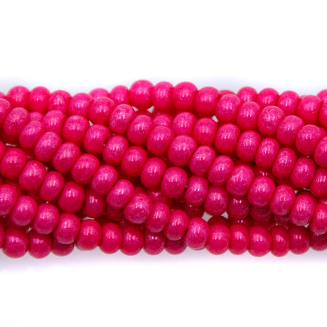 6SB194-ITR: CZ Seed Bead Intensive Opaque Dark Pink 6/0-6STR