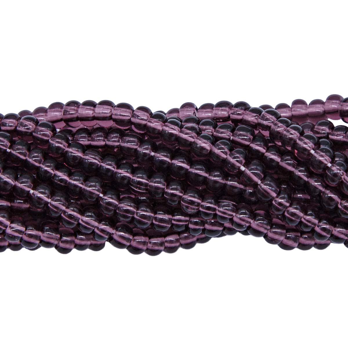 6SB298: CZ Seed Bead TR Amethyst 6/0 36STR