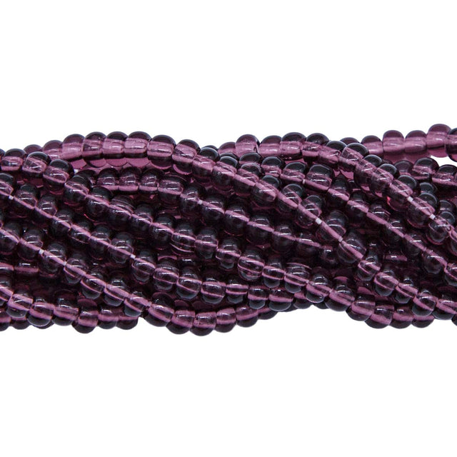 6SB298: CZ Seed Bead TR Amethyst 6/0 36STR