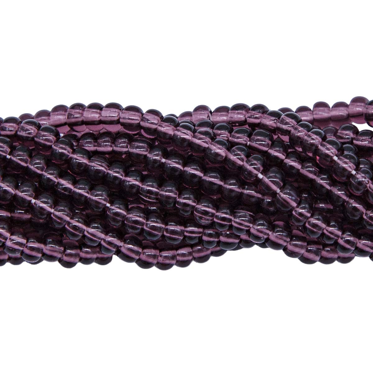 6SB298R: CZ Seed Bead Trans Amethyst 6/0-6STR