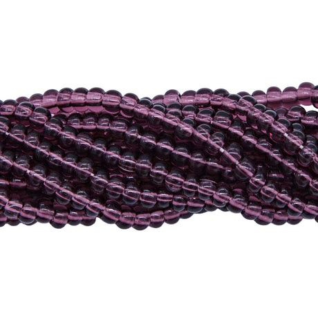 6SB298R: CZ Seed Bead Trans Amethyst 6/0-6STR