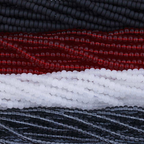 6SB999-MX01: Czech Seed Bead Bundle Vampire 6/0