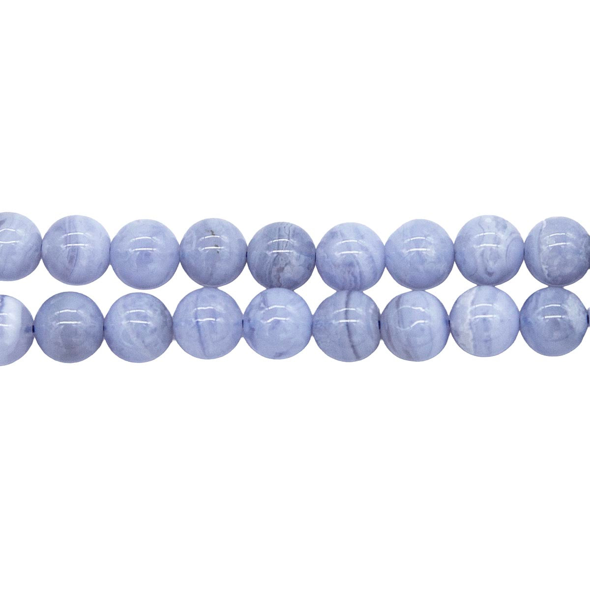 6ST407: Blue Lace Agate A Grade 6mm