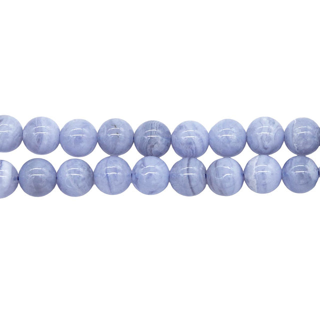 6ST407: Blue Lace Agate A Grade 6mm