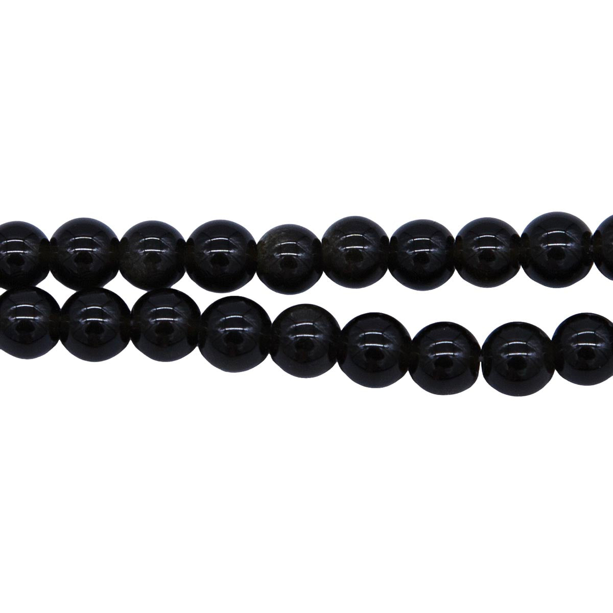 6ST410-G: Golden Obsidian Round 6mm
