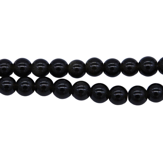 6ST410-G: Golden Obsidian Round 6mm