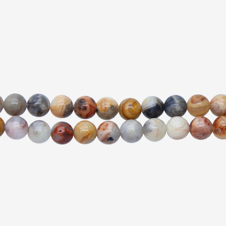 6ST412: Crazy Lace Agate Round 6mm