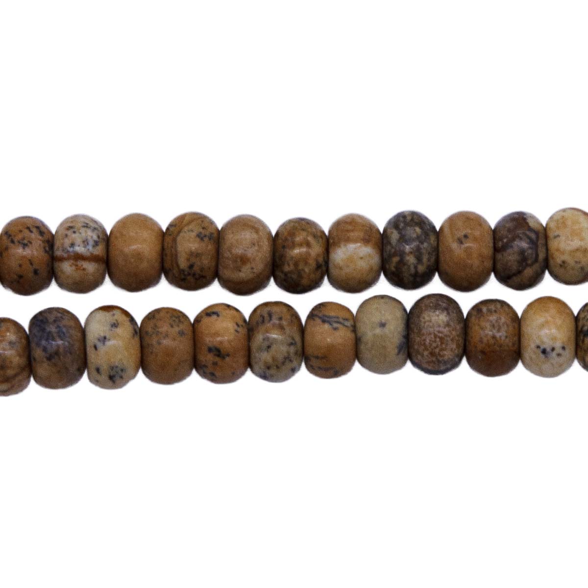 6ST417-R: Picture Jasper Rondelle 6mm