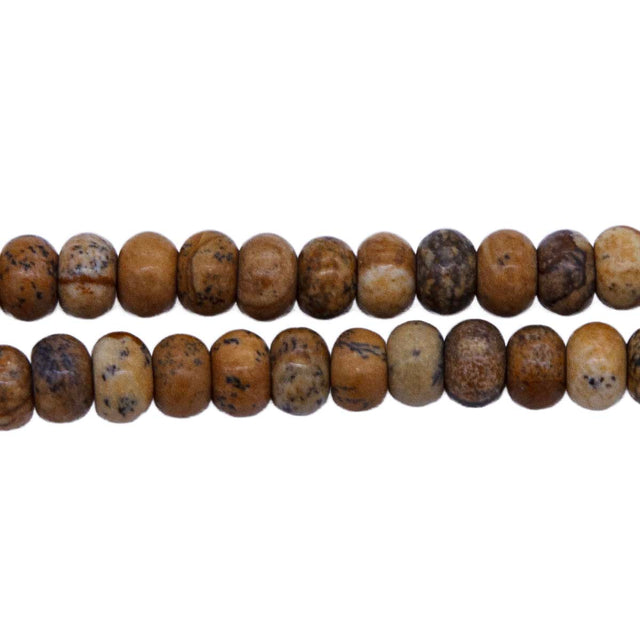 6ST417-R: Picture Jasper Rondelle 6mm