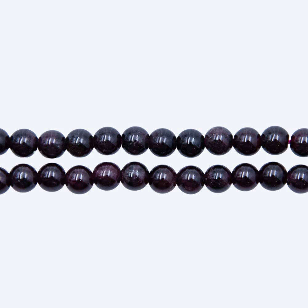 6ST418-D: Dark Garnet Round 6mm 15.5" ST
