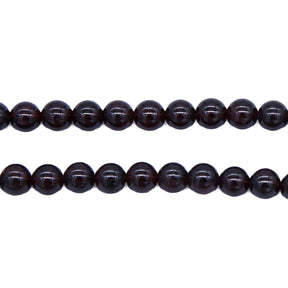 6ST418: Garnet Smooth Round 6mm - 15Inch