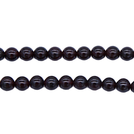 6ST418: Garnet Smooth Round 6mm - 15Inch