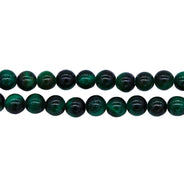 6ST421-G: Green Tiger Eye Round 6mm