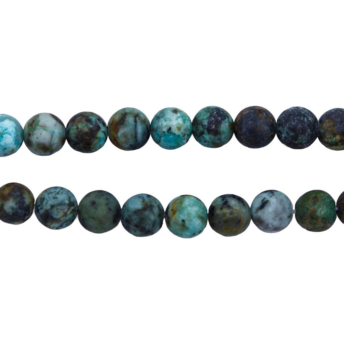6ST433-8M: African Turquoise Matte Round 6mm