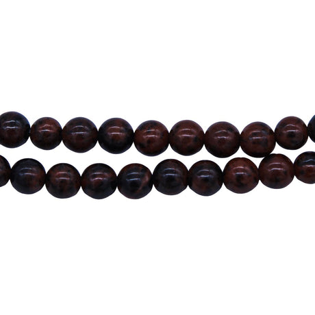 6ST554: Brown Obsidian Round 6mm