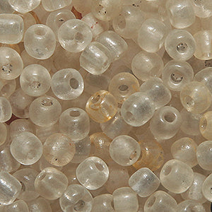 6SV100-12: Vintage Venetian Transparent Milky Crystal 6/0 250 Grams