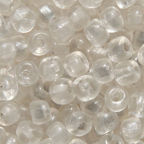 6SV212-QU: Vintage Venetian Transparent Clear #1 Frosted SQ Hole 6/0 500 Grams