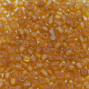 6SV254-2Q: Vintage Venetian Raw Sienna SQ Hole#1 6/0 500 Grams