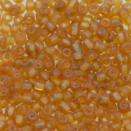 6SV254-2Q: Vintage Venetian Raw Sienna SQ Hole#1 6/0 500 Grams