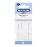 700XF-150: Beadalon Collapsable Eye Needle Extra Fine 4PPK