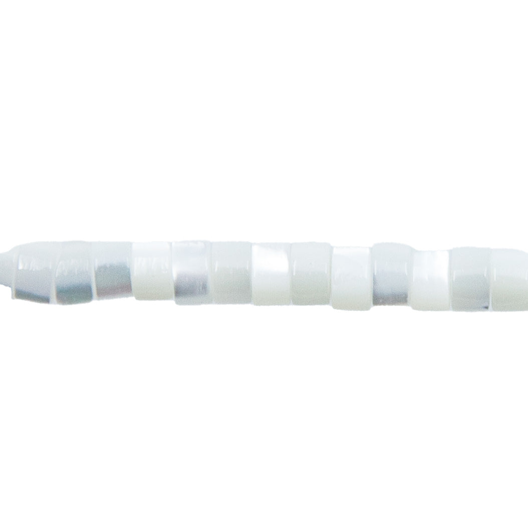 70MP611-H: MOP Iridescent Shell Heishi 2x4mm