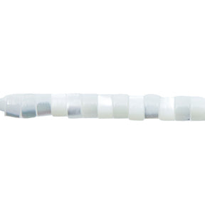 70MP611-H: MOP Iridescent Shell Heishi 2x4mm