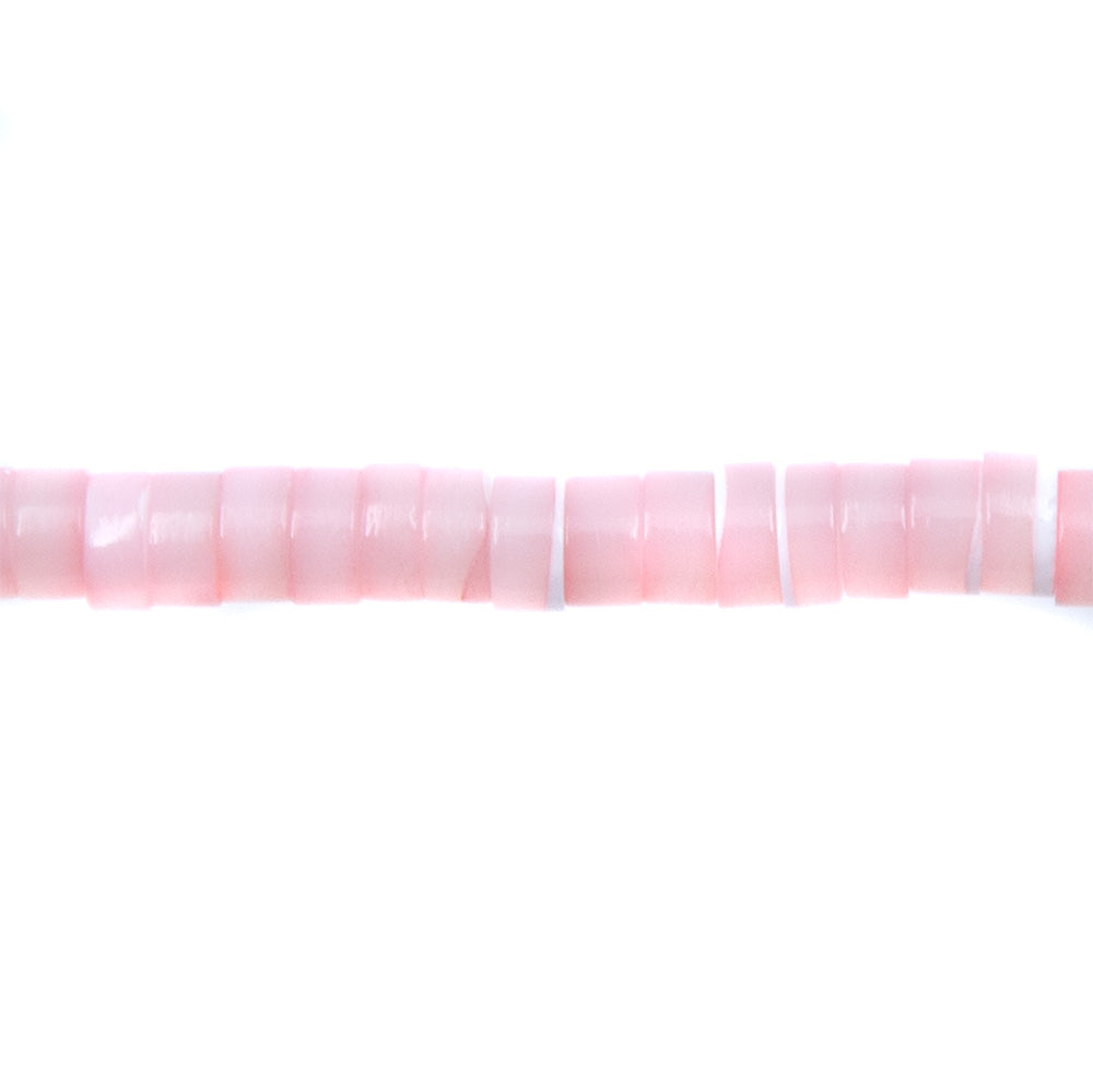 70MP691-H: MOP Pink Shell Heishi 2x4mm