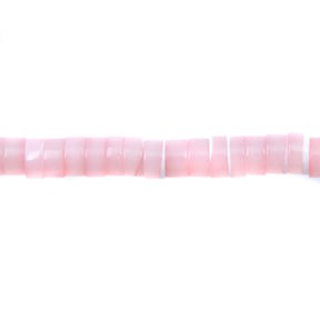 70MP691-H: MOP Pink Shell Heishi 2x4mm