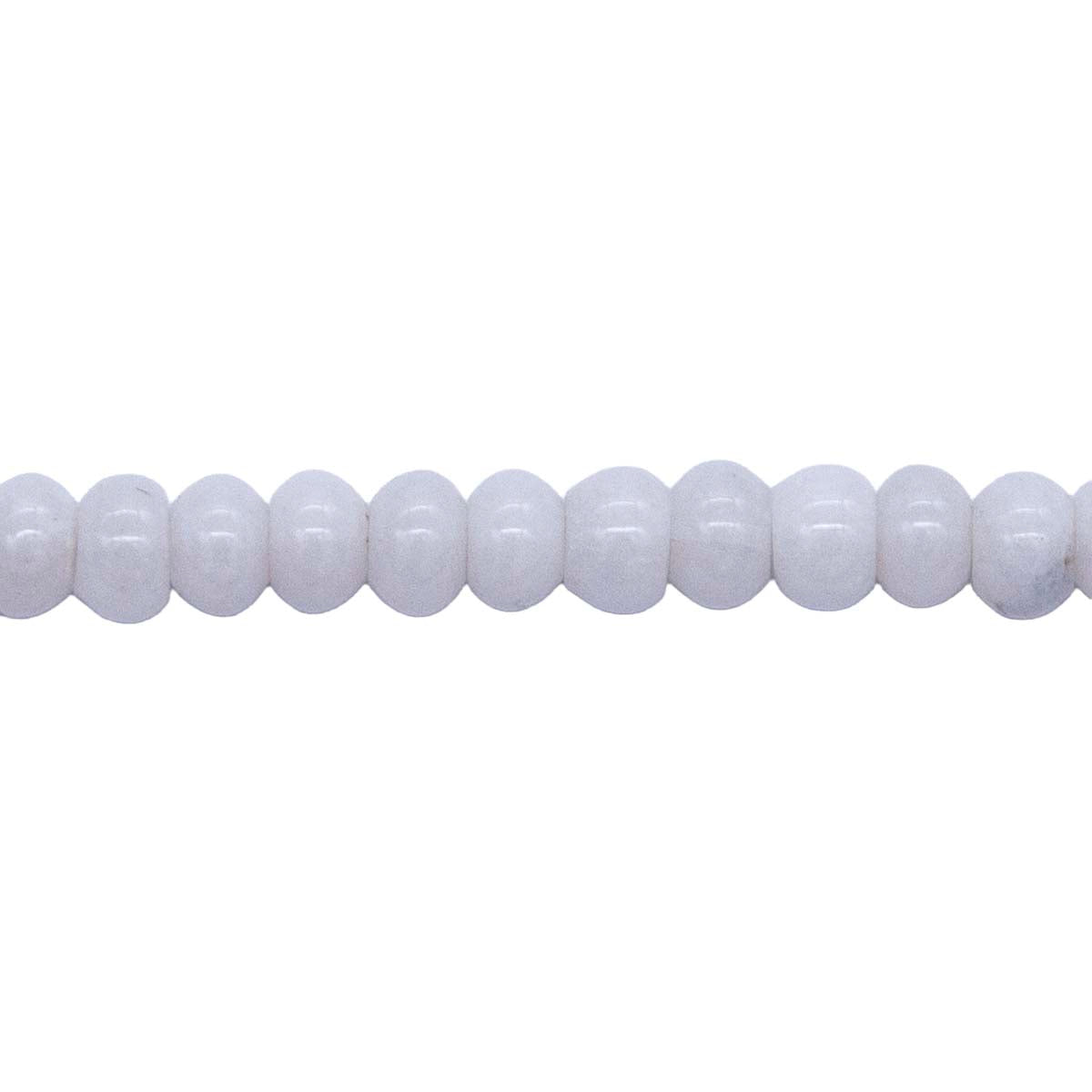 71SH110: Shell Rondelle White 4x6mm 96 Pieces