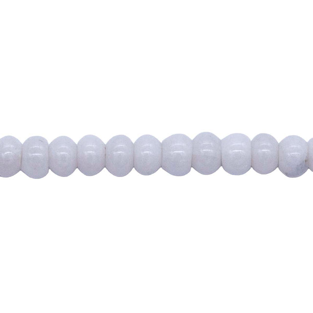 71SH110: Shell Rondelle White 4x6mm 96 Pieces