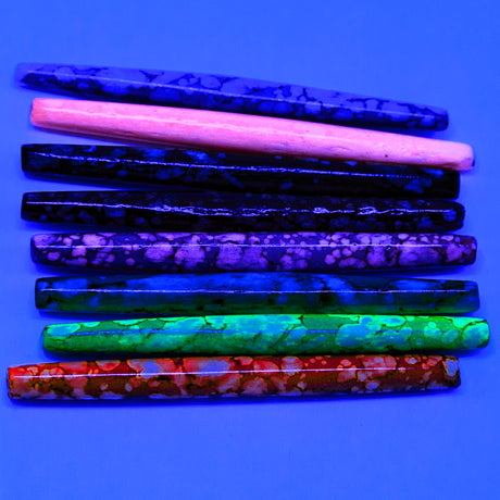 72BN131: Hair Pipe MIX Marble 3IN 8PC