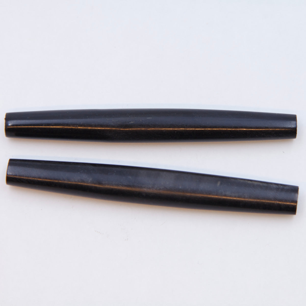 72HP109-E: Buffalo Horn Hair Pipe 3 Inch Economy 10 Pieces