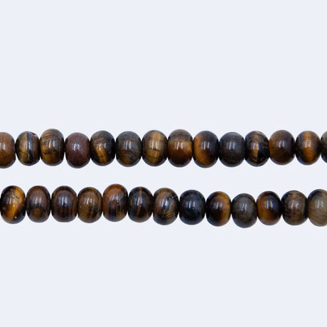72ST400-BG: 6mm Tiger Eye Rondelle Beads 15.5"