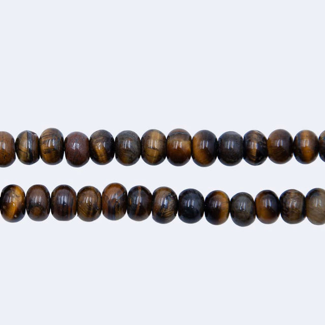 72ST400-BG: 6mm Tiger Eye Rondelle Beads 15.5"