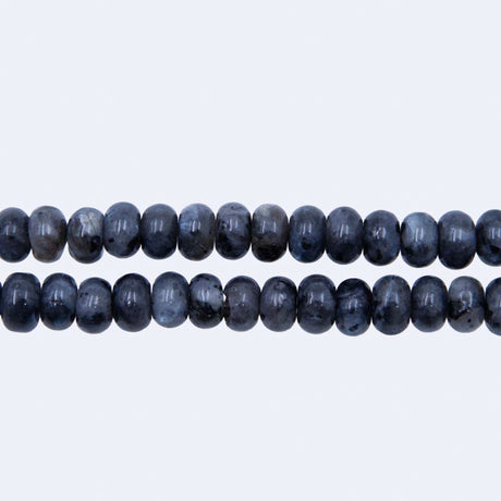 72ST456: 6mm Labradorite Rondelle Beads Dark 15.5"