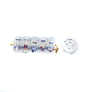 73CC512-S: Preciosa R/S Rondell Crystal AB 5mm-- 48PC