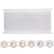73RH512-WH: PL Rhinestone Banding ss8 Cry AB White - 10MTR