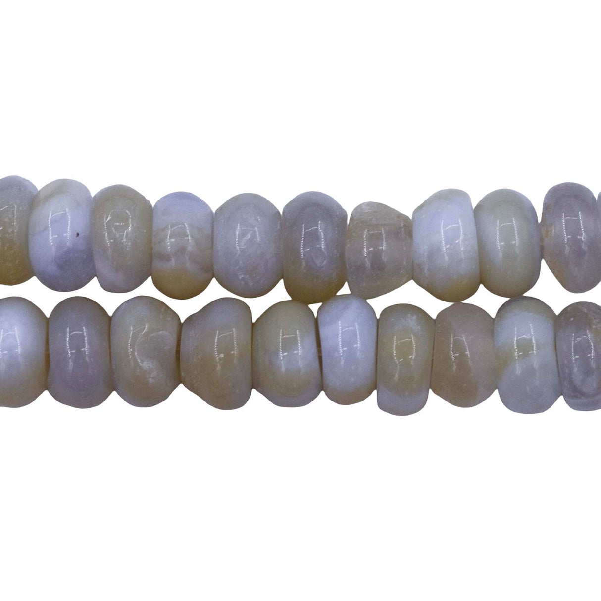 73ST4007-BG: Natural Blue/Grey Chalcedony Smooth Rondelle 3.5x6mm