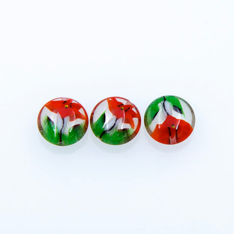 74AG212-1: Acrylic Coin Flower 10mm - 5PC