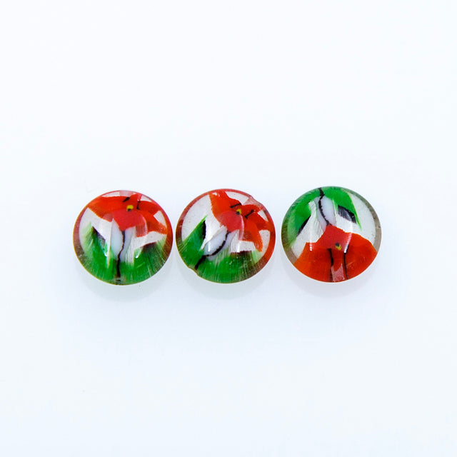 74AG212-1: Acrylic Coin Flower 10mm - 5PC