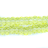 74FC222R: CZ Faceted Disc Trans Jonquil 8mm-25PC