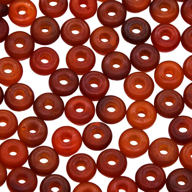 74HR252: Horn Saucer Amber/Orange Color 8mm 100 Pc