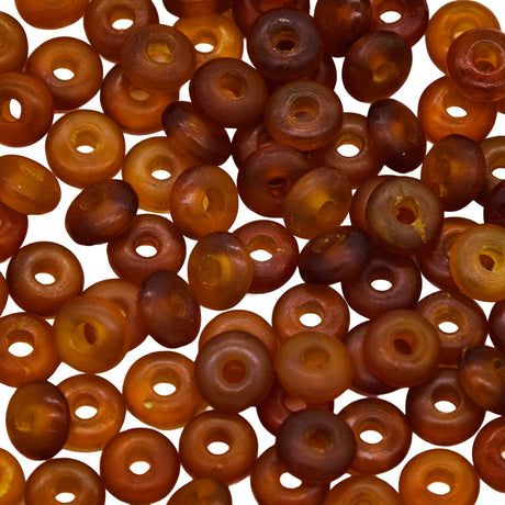 74HR255: Horn Saucer Amber Color 8mm 100 Pieces per Pack